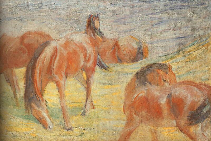 Franz Marc Grazing Horses I France oil painting art